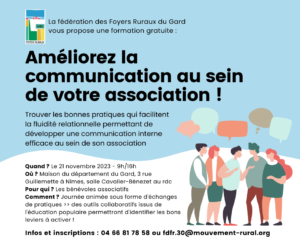 FORMATION : AMELIORER LA COMMUNICATION AU SEIN DE VOTRE ASSOCIATION