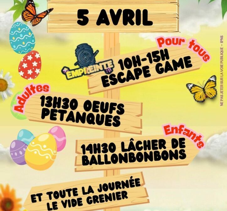 VIDE GRENIER A TORNAC LE 5 AVRIL 24