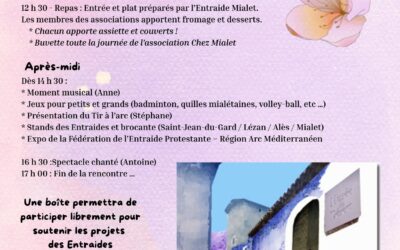 ENTRAIDES EN FETE LE 27/09/25 AU MAS SOUBEYRAN A MIALET