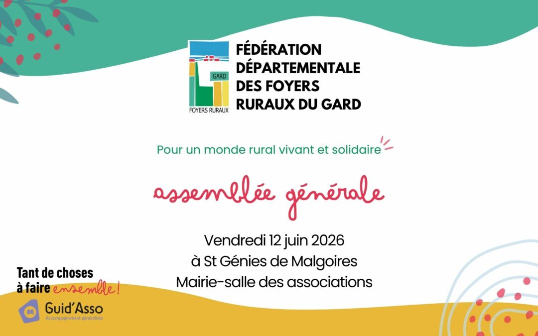 ASSEMBLEE GENERALE DE LA FDFR30 LE 12 JUIN A ST GENIES DE MALGOIRES
