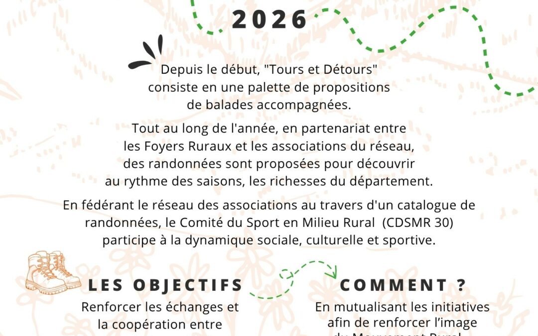 TOURS ET DETOURS 2026