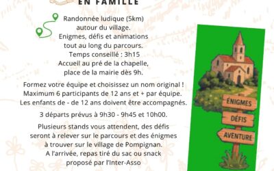 RALLY PEDESTRE EN FAMILLE AVEC POMPIRURAL LE 24 MAI 2026