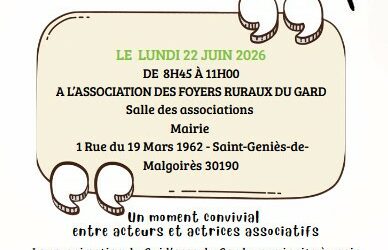 RV A ST GENIES DE MALGOIRES LE 22/06/26 POUR LE PETIT DEJ DE GUID’ASSO