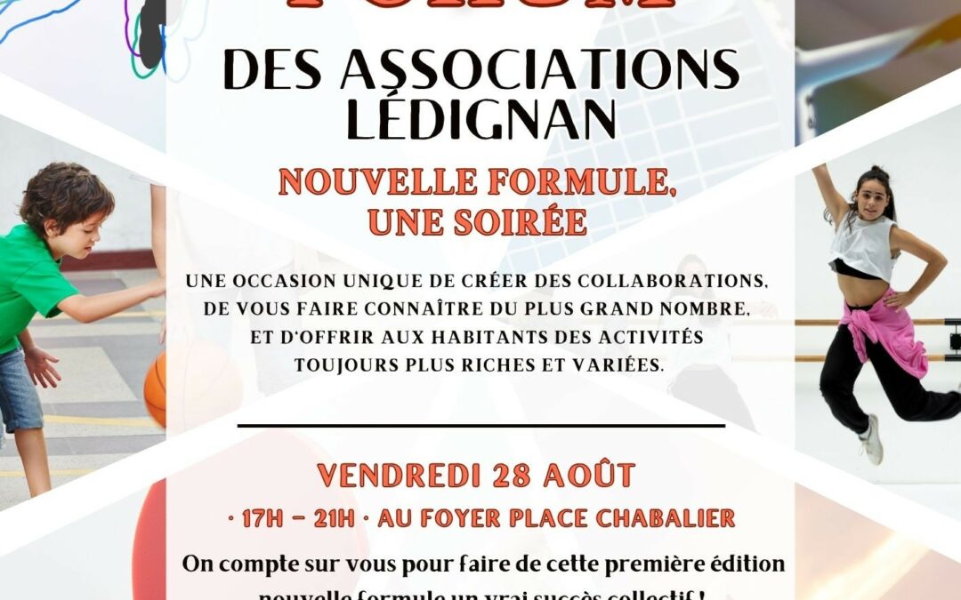 FORUM DES ASSOCIATIONS DE LEDIGNAN LE 28 AOUT 26