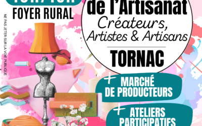 JOURNEE DE L’ARTISANAT AU FOYER RURAL DE TORNAC LE 01/11/26